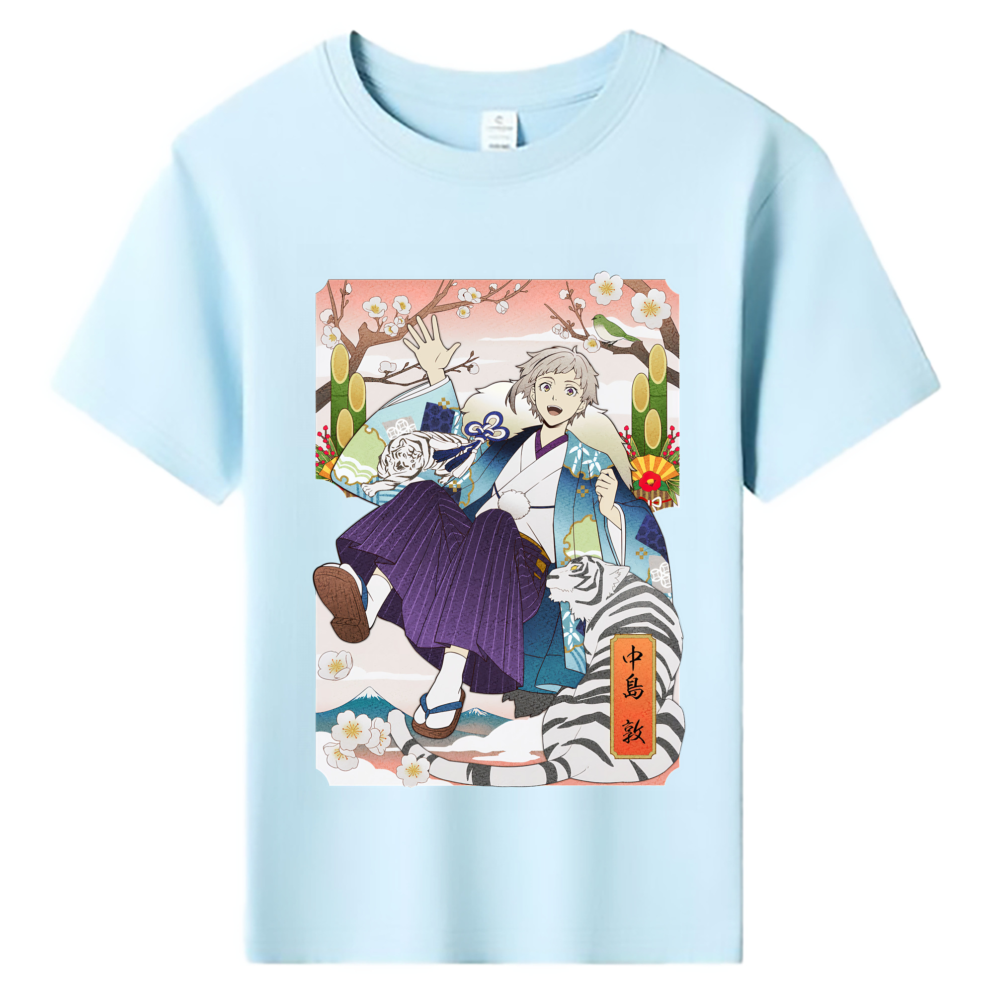 （画像用） 文豪ストレイドッグス Bungo Stray Dogs 綿100％キッズTシャツ（フロントプリント）